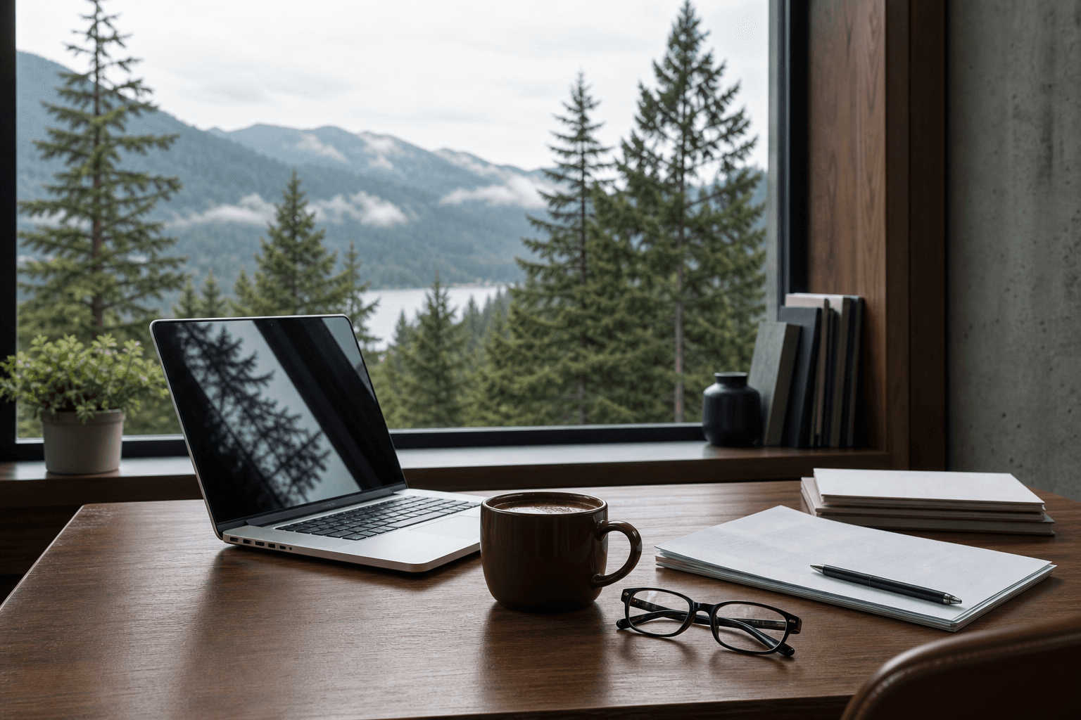 A professional workspace with laptop and documents — understanding employment rights for medical leave